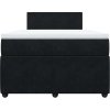 Box spring postel s matrací 120x190 cm samet [3289981] (Barva Tmavě šedá)