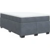 Box spring postel s matrací 120x190 cm samet [3285270] (Barva Tmavě šedá)