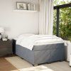 Box spring postel s matrací 120x190 cm samet [3285270] (Barva Tmavě šedá)