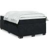 Box spring postel s matrací 120x190 cm samet [3285270] (Barva Tmavě šedá)