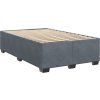 Box spring postel s matrací 120x190 cm samet [3285270] (Barva Tmavě šedá)