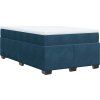 Box spring postel s matrací 120x190 cm samet [3285270] (Barva Tmavě šedá)