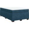 Box spring postel s matrací 120x190 cm samet [3285270] (Barva Tmavě šedá)