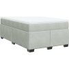 Box spring postel s matrací 120x190 cm samet [3285270] (Barva Tmavě šedá)