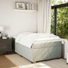Box spring postel s matrací 120x190 cm samet [3285270] (Barva Tmavě šedá)