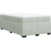 Box spring postel s matrací 120x190 cm samet [3285270] (Barva Tmavě šedá)