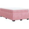 Box spring postel s matrací 120x190 cm samet [3285270] (Barva Tmavě šedá)