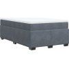 Box spring postel s matrací 120x190 cm samet [3285270] (Barva Tmavě šedá)