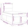 Box spring postel s matrací 120x190 cm samet [3293152] (Barva Světle šedá)