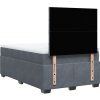 Box spring postel s matrací 120x190 cm samet [3290858] (Barva Světle šedá)