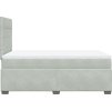 Box spring postel s matrací 120x190 cm samet [3290858] (Barva Světle šedá)