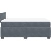 Box spring postel s matrací 120x190 cm samet [3288552] (Barva Světle šedá)
