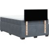 Box spring postel s matrací 120x190 cm samet [3288552] (Barva Světle šedá)