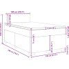 Box spring postel s matrací 120x190 cm samet [3288552] (Barva Světle šedá)