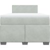 Box spring postel s matrací 120x190 cm samet [3288552] (Barva Světle šedá)