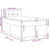 Box spring postel s matrací 120x190 cm samet [3286260] (Barva Černá)
