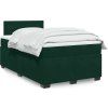 Box spring postel s matrací 120x190 cm samet [3286260] (Barva Černá)