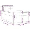 Box spring postel s matrací 120x190 cm samet [3286260] (Barva Černá)
