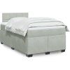 Box spring postel s matrací 120x190 cm samet [3286260] (Barva Černá)