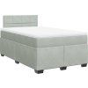 Box spring postel s matrací 120x190 cm samet [3286260] (Barva Černá)