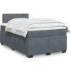 Box spring postel s matrací 120x190 cm samet [3286260] (Barva Černá)