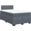 Box spring postel s matrací 120x190 cm samet [3286260] (Barva Černá)