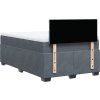 Box spring postel s matrací 120x190 cm samet [3286260] (Barva Černá)