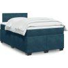 Box spring postel s matrací 120x190 cm samet [3286260] (Barva Černá)