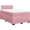 Box spring postel s matrací 120x190 cm samet [3286260] (Barva Černá)