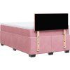 Box spring postel s matrací 120x190 cm samet [3286260] (Barva Černá)