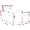 Box spring postel s matrací 120x190 cm samet [3286260] (Barva Černá)