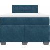Box spring postel s matrací 120x190 cm samet [3286260] (Barva Černá)