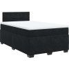 Box spring postel s matrací 120x190 cm samet [3286260] (Barva Černá)