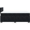 Box spring postel s matrací 120x190 cm samet [3286260] (Barva Černá)