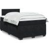 Box spring postel s matrací 120x190 cm samet [3286260] (Barva Černá)