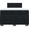 Box spring postel s matrací 120x190 cm samet [3286274] (Barva Modrá)