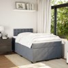 Box spring postel s matrací 120x190 cm samet [3286274] (Barva Modrá)