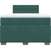 Box spring postel s matrací 120x190 cm samet [3286274] (Barva Modrá)