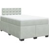 Box spring postel s matrací 120x190 cm samet [3286274] (Barva Modrá)