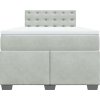 Box spring postel s matrací 120x190 cm samet [3286274] (Barva Modrá)