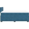 Box spring postel s matrací 120x190 cm samet [3286274] (Barva Modrá)