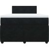 Box spring postel s matrací 120x190 cm samet [3287681] (Barva Tmavě šedá)