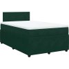 Box spring postel s matrací 120x190 cm samet [3287681] (Barva Tmavě šedá)