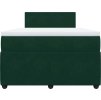 Box spring postel s matrací 120x190 cm samet [3287681] (Barva Tmavě šedá)