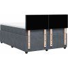Box spring postel s matrací 140x190 cm samet [3287734] (Barva Světle šedá)