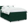 Box spring postel s matrací 140x190 cm samet [3287734] (Barva Světle šedá)