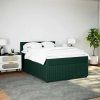 Box spring postel s matrací 140x190 cm samet [3287734] (Barva Světle šedá)