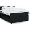 Box spring postel s matrací 140x190 cm samet [3287734] (Barva Světle šedá)
