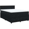 Box spring postel s matrací 140x190 cm samet [3287734] (Barva Světle šedá)