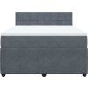 Box spring postel s matrací 140x190 cm samet [3287734] (Barva Světle šedá)